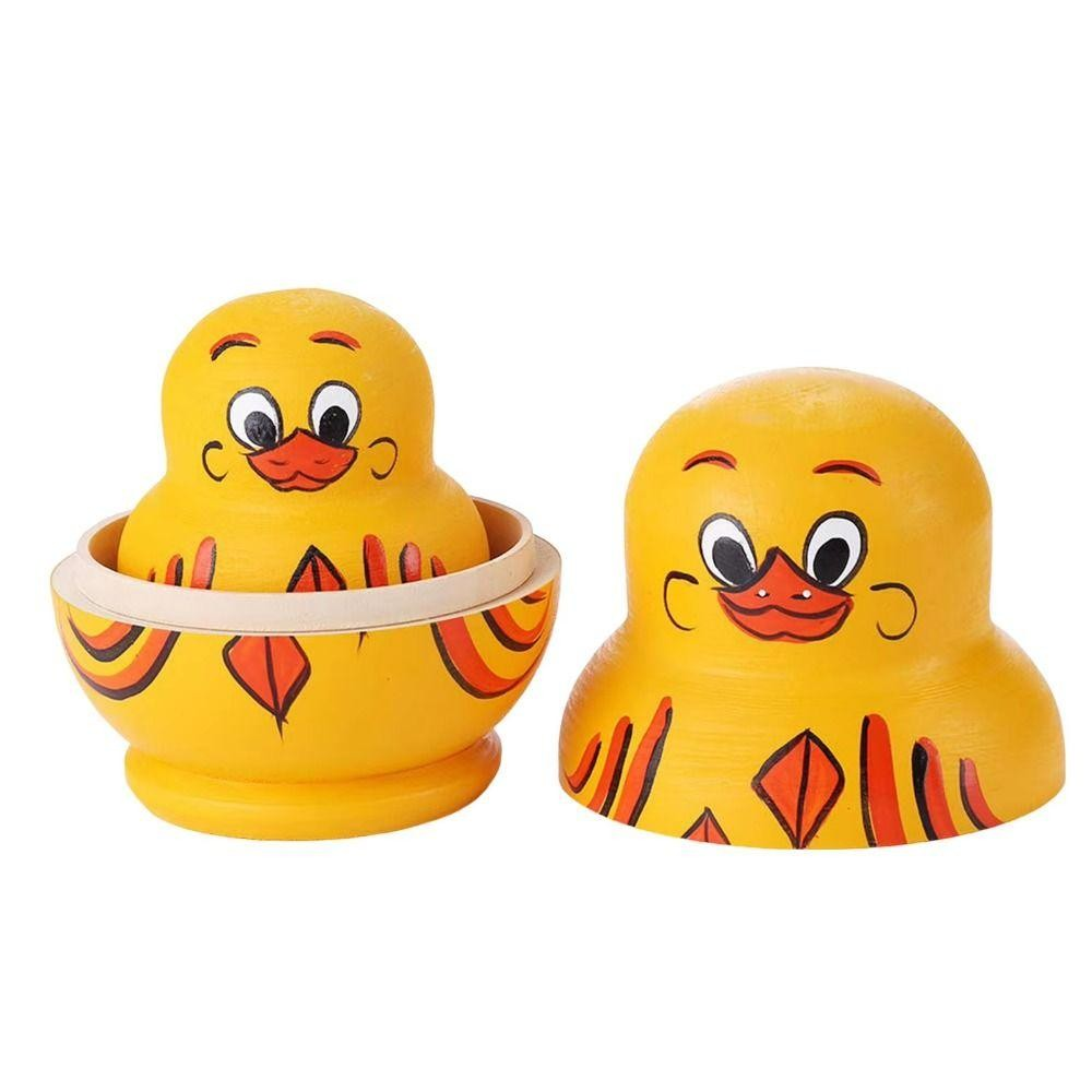 Bonecas De Nidificação MONSA , Brinquedos De Boneca Matryoshka De Pato Amarelo , Bonecos De Empilhamento De 10 Camadas D