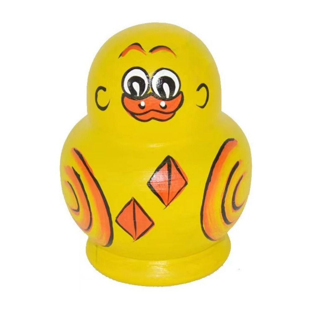 Bonecas De Nidificação MONSA , Brinquedos De Boneca Matryoshka De Pato Amarelo , Bonecos De Empilhamento De 10 Camadas D