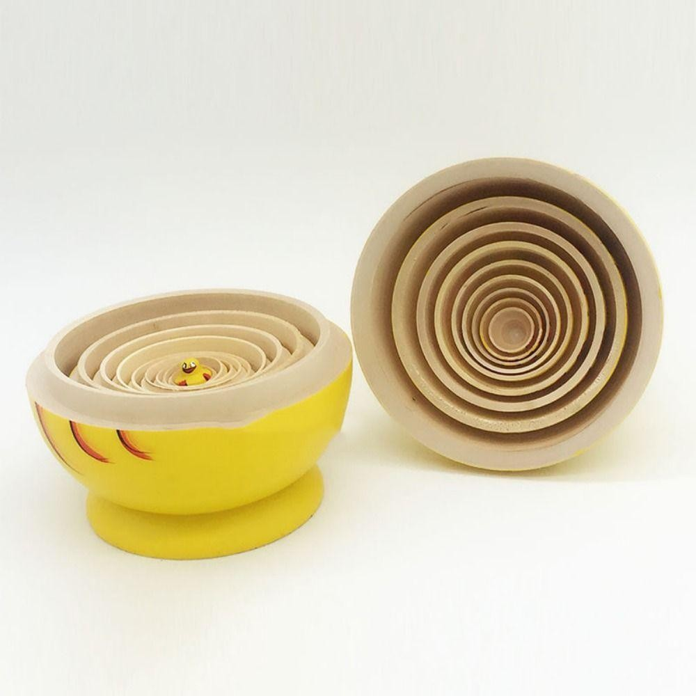 Bonecas De Nidificação MONSA , Brinquedos De Boneca Matryoshka De Pato Amarelo , Bonecos De Empilhamento De 10 Camadas D