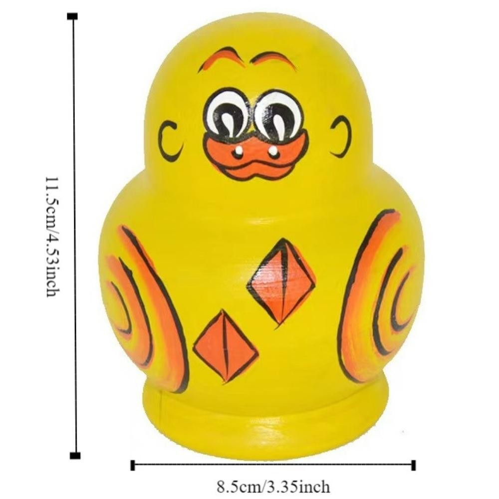 Bonecas De Nidificação MONSA , Brinquedos De Boneca Matryoshka De Pato Amarelo , Bonecos De Empilhamento De 10 Camadas D