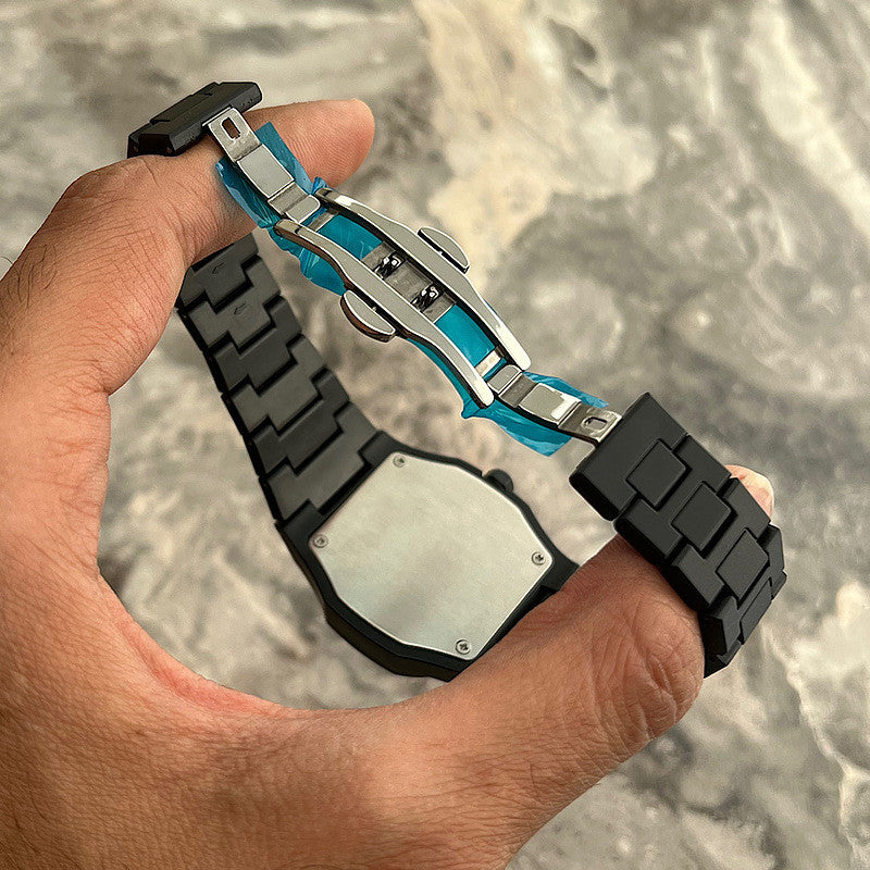Relógio Masculino De Quartzo Preto Com Mostrador Polígono Avicii Express®