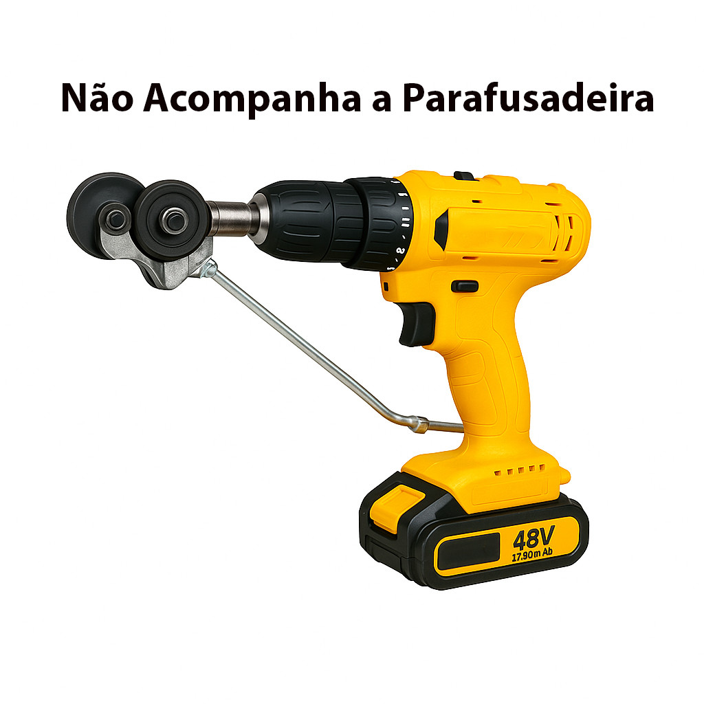 Adaptador Conector Cortador Parafusadeira De Folha Chapa Metal Corte