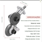 Adaptador Conector Cortador Parafusadeira De Folha Chapa Metal Corte