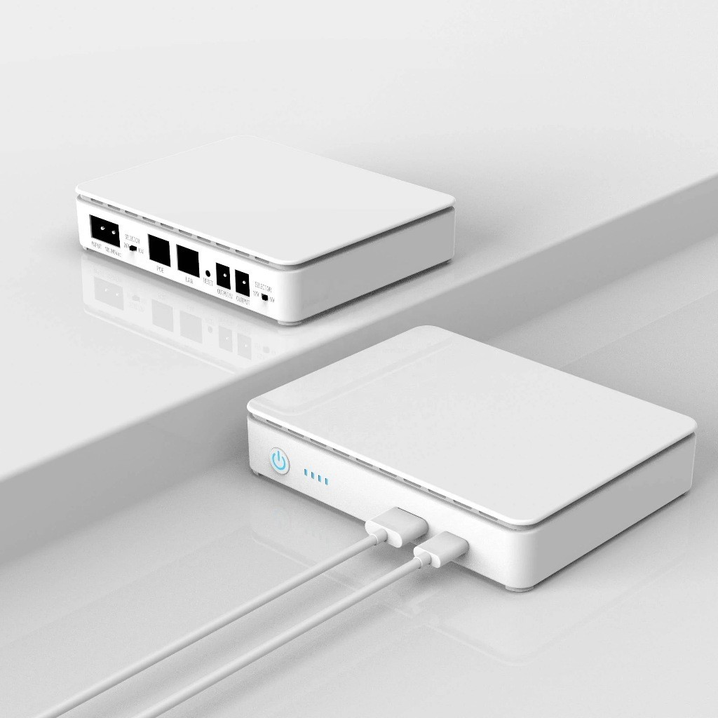 Mini Nobreak Ups 35w Usb Type-c Poe Roteador Wifi 5v Á 24v