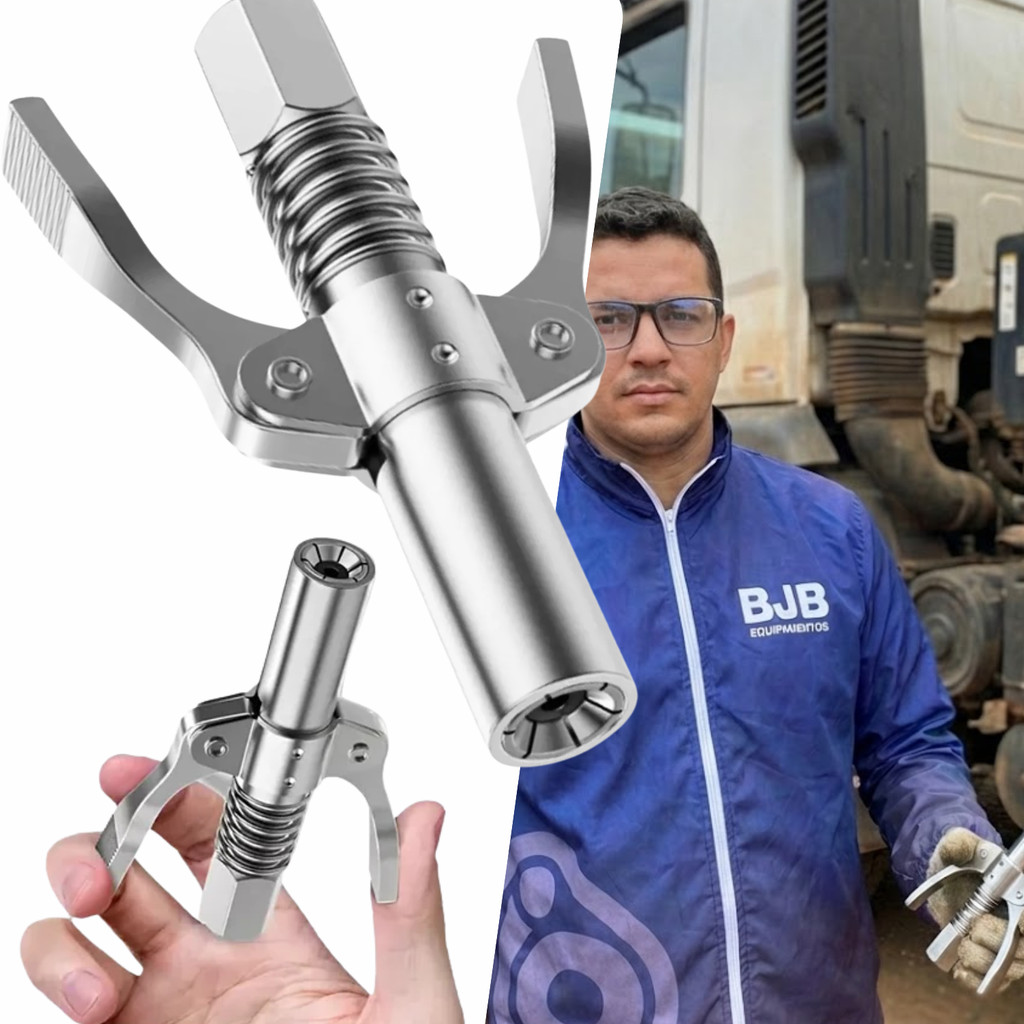 Acoplador De Pistola De Graxa 10000 PSI , Bico Lubrificante Fácil Para Manutenção De Automóveis
