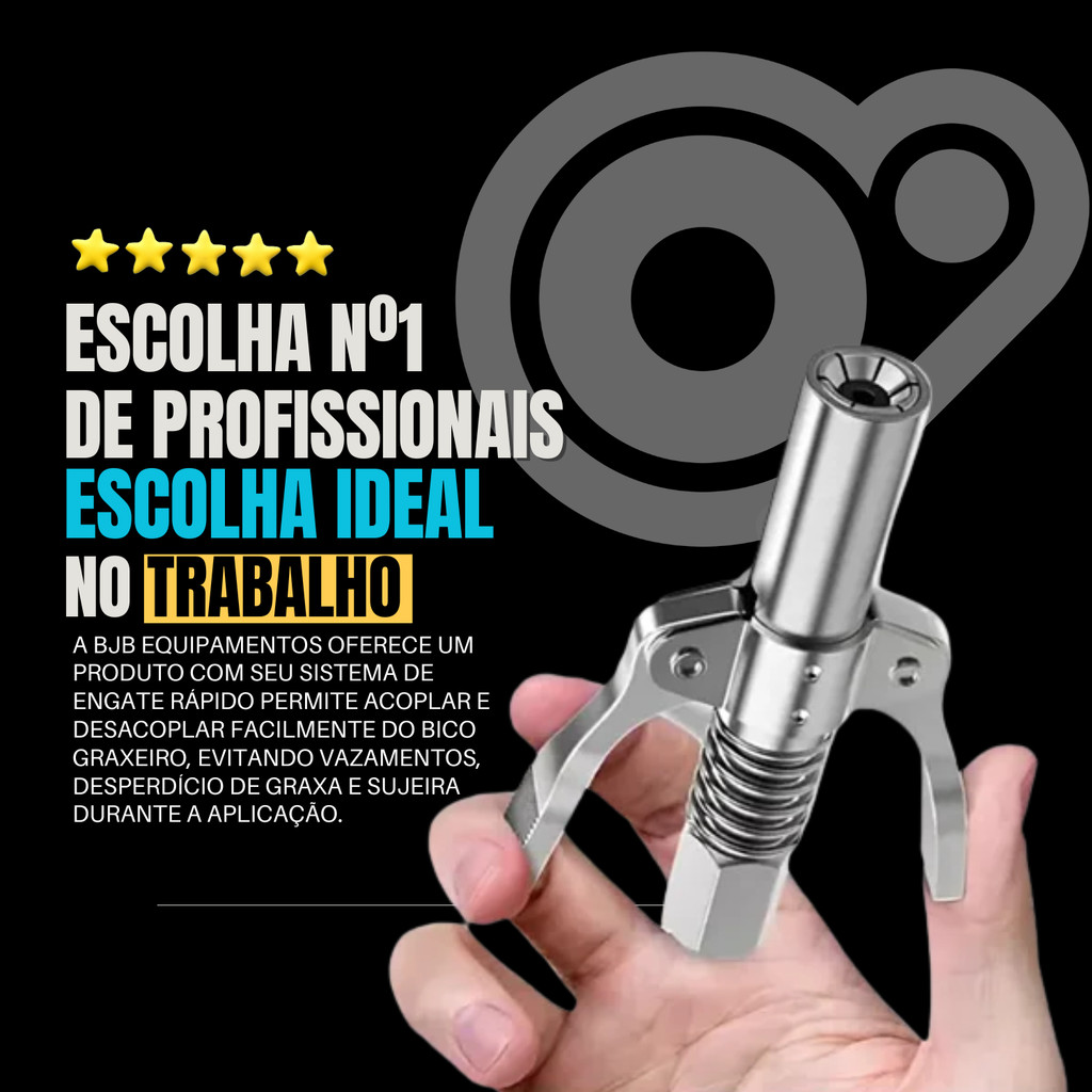 Acoplador De Pistola De Graxa 10000 PSI , Bico Lubrificante Fácil Para Manutenção De Automóveis